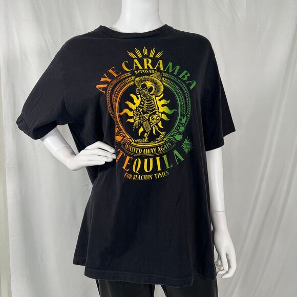 Aye Caramba Tequila Black T-Shirt Size XL - Picture 1 of 6